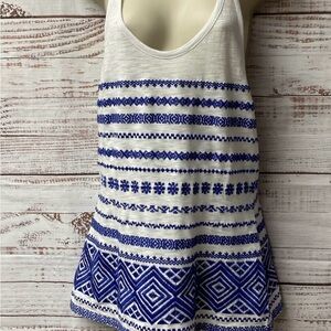 Sam Edelman Blue and White Tank Top